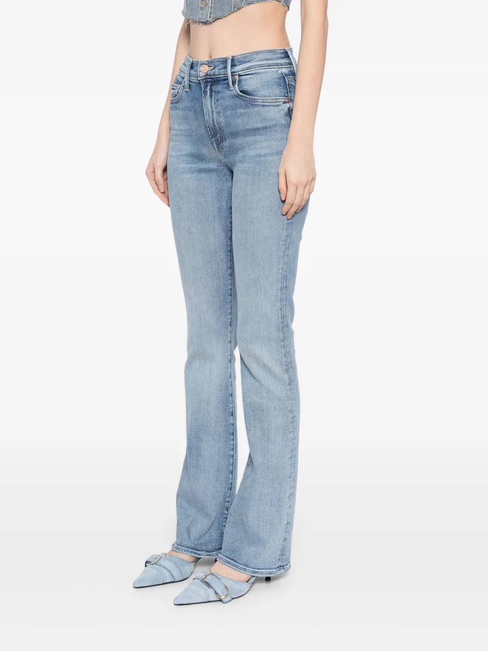 MOTHER Outsider sneak jeans Blauw