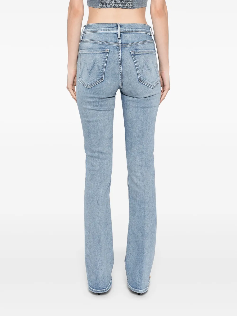 MOTHER Outsider sneak jeans Blauw