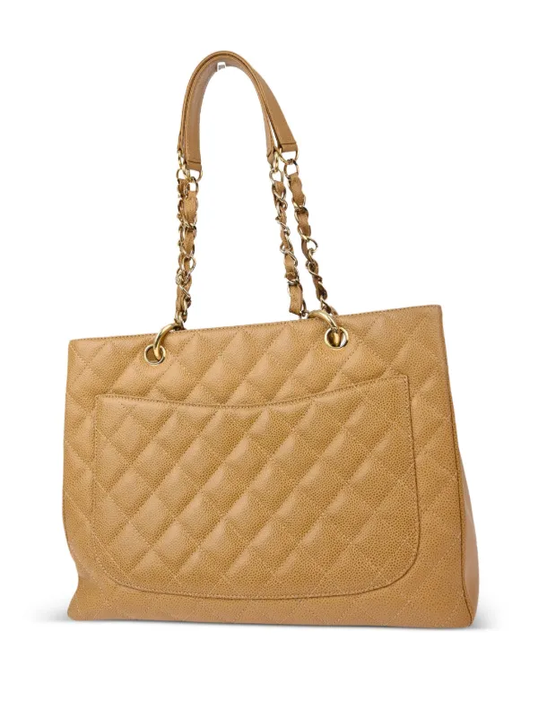 CHANEL Pre-Owned Sac Cabas Grand Shopping (2003) Tons Neutres