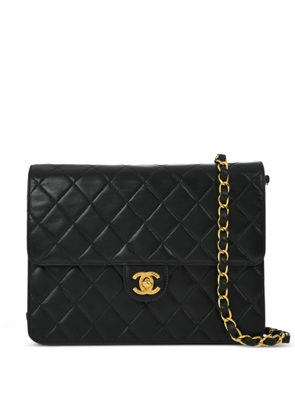 CHANEL Pre-Owned 2002 small Half Flap shoulder bag – Black