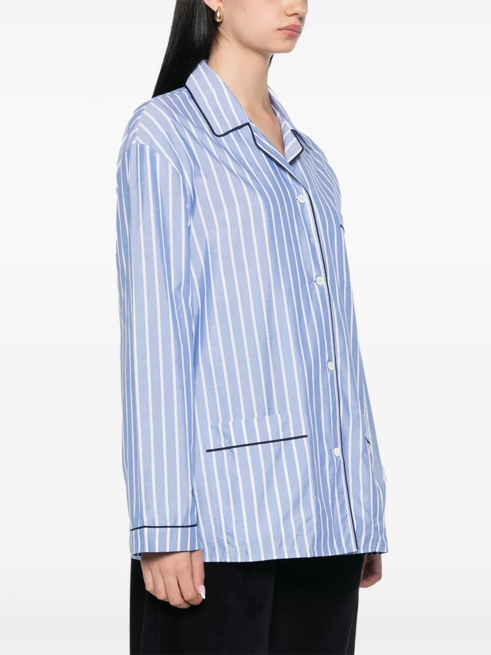 Prada Gestreept blouse Blauw