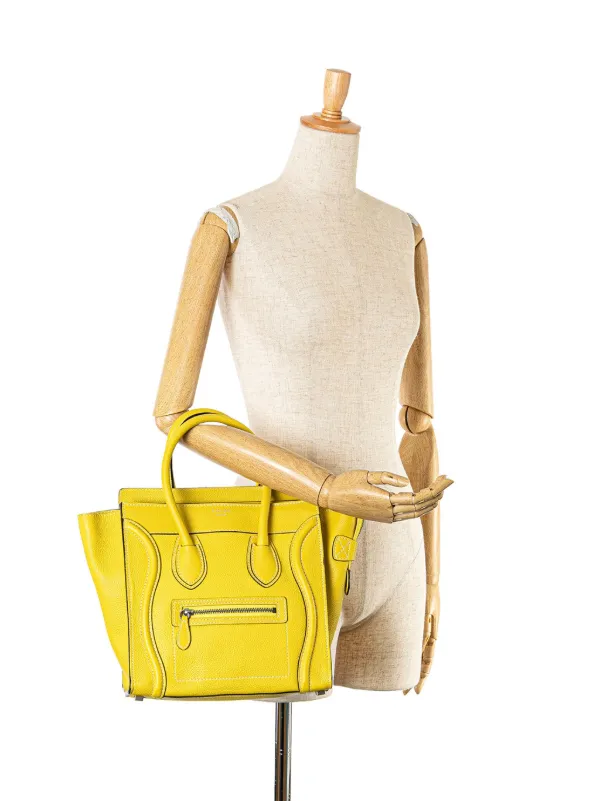 Celine luggage yellow online