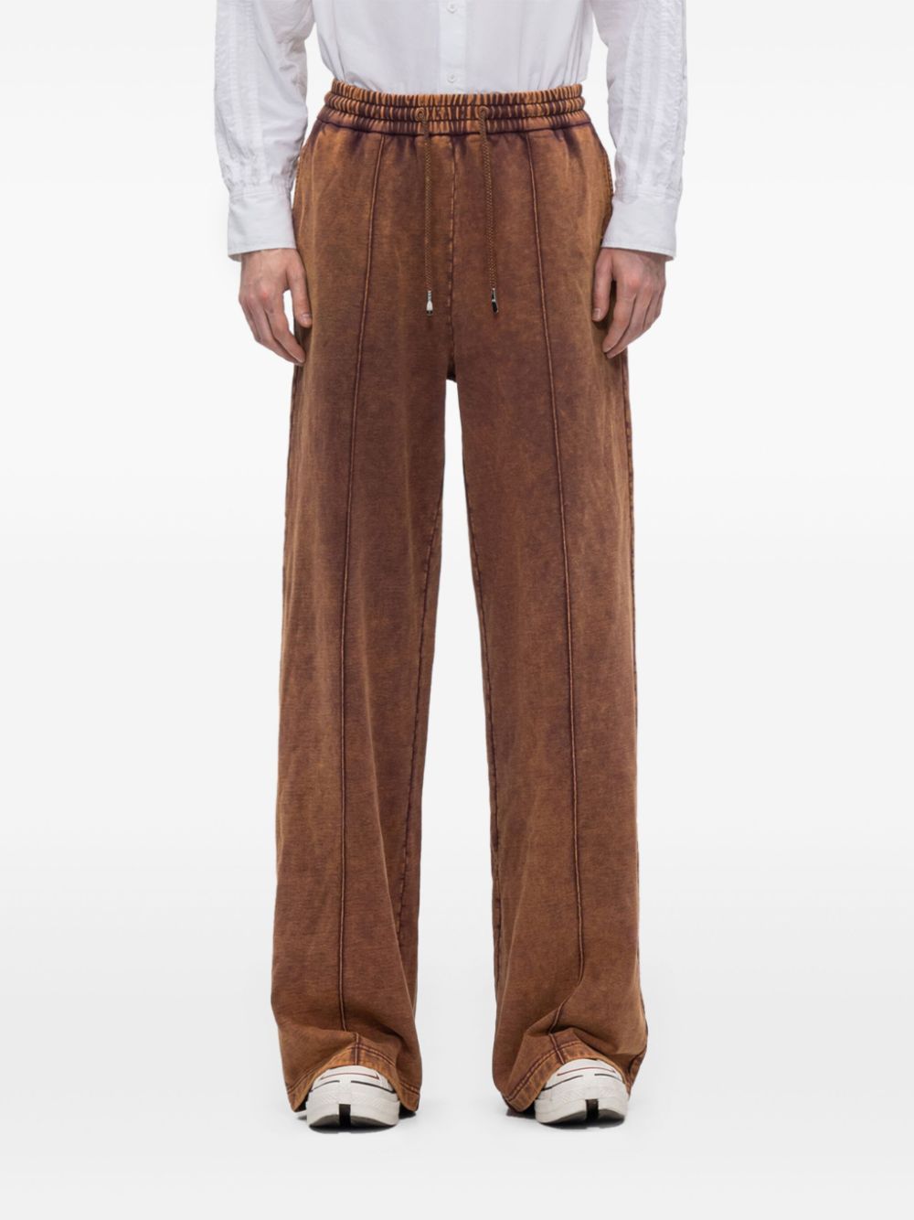 Feng Chen Wang sand-washed track pants - Bruin