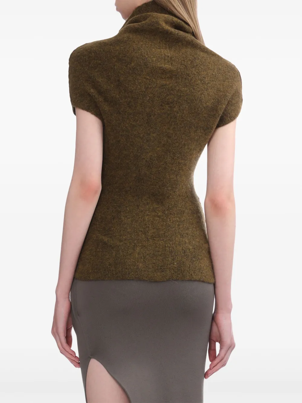 Rick Owens Sweater met pofmouwen Groen
