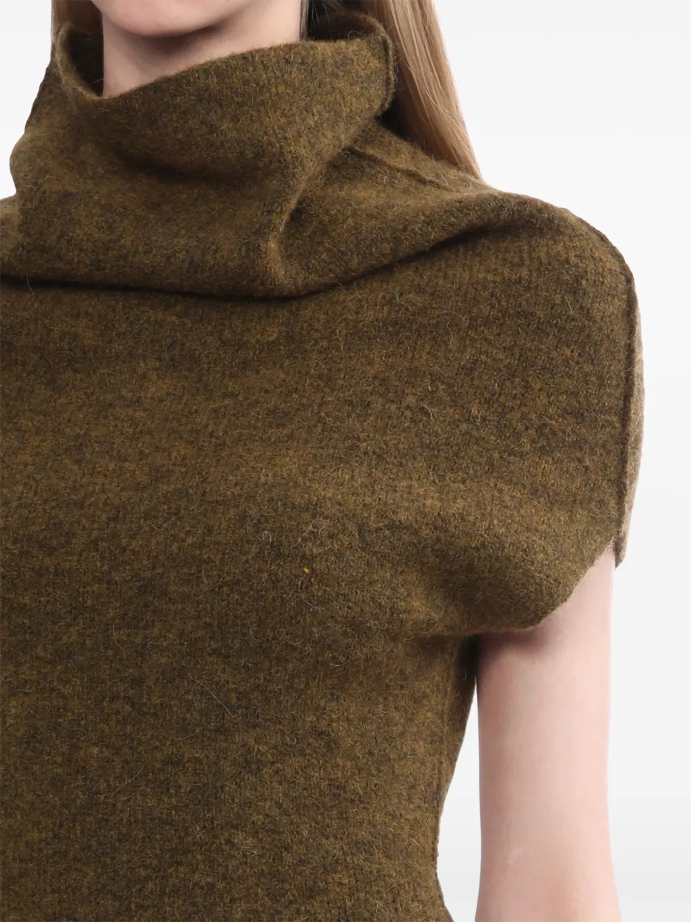 Rick Owens Sweater met pofmouwen Groen