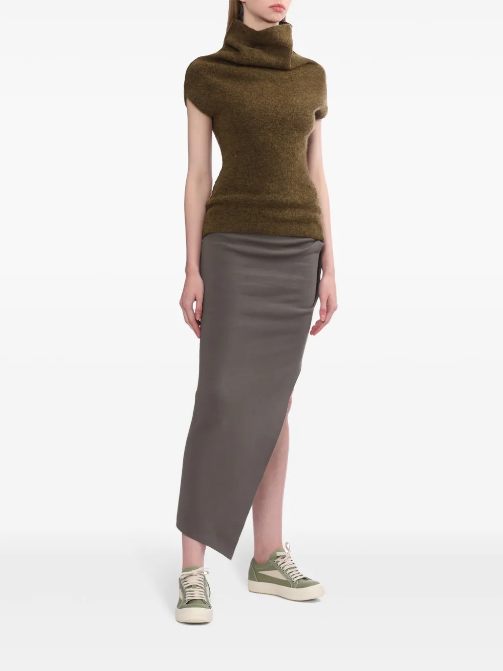 Rick Owens Sweater met pofmouwen Groen