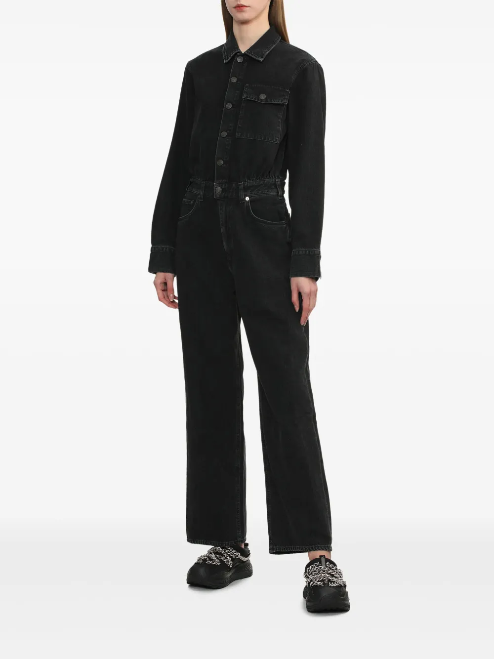 AGOLDE Tane jumpsuit Zwart