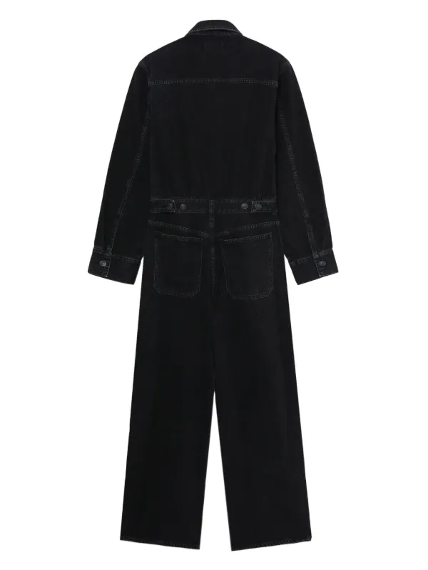 【Agolde】 Taneデニムジャンプスーツ AGOLDE Tane ジャンプスーツ | ブラック | FARFETCH JP