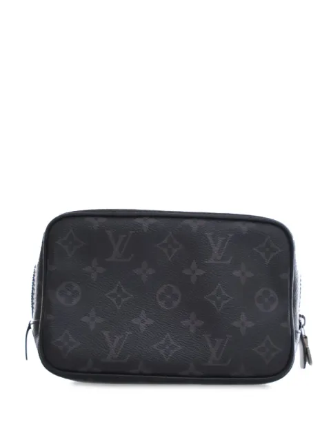 Affordable Louis Vuitton Pre-Owned 2017 Monogram Eclipse Toilet Pouch PM clutch bag WOMEN