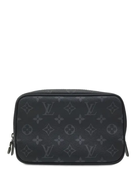 Louis Vuitton Pre-Owned 2020 Monogram Eclipse Toilet Pouch PM clutch bag WOMEN