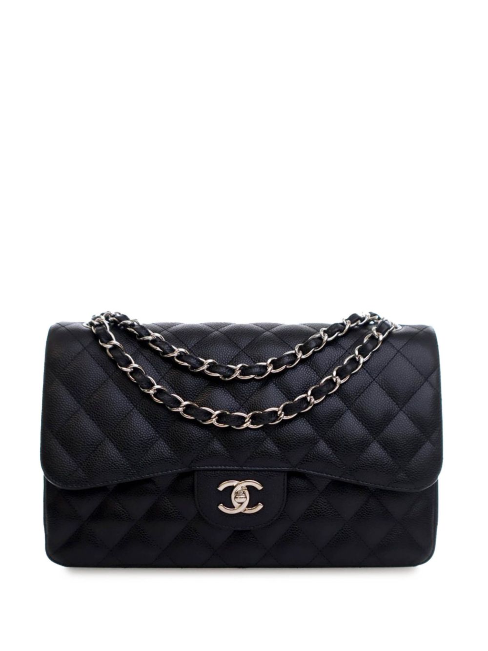 CHANEL 2011 Jumbo Classic Caviar Double Flap shoulder bag Women