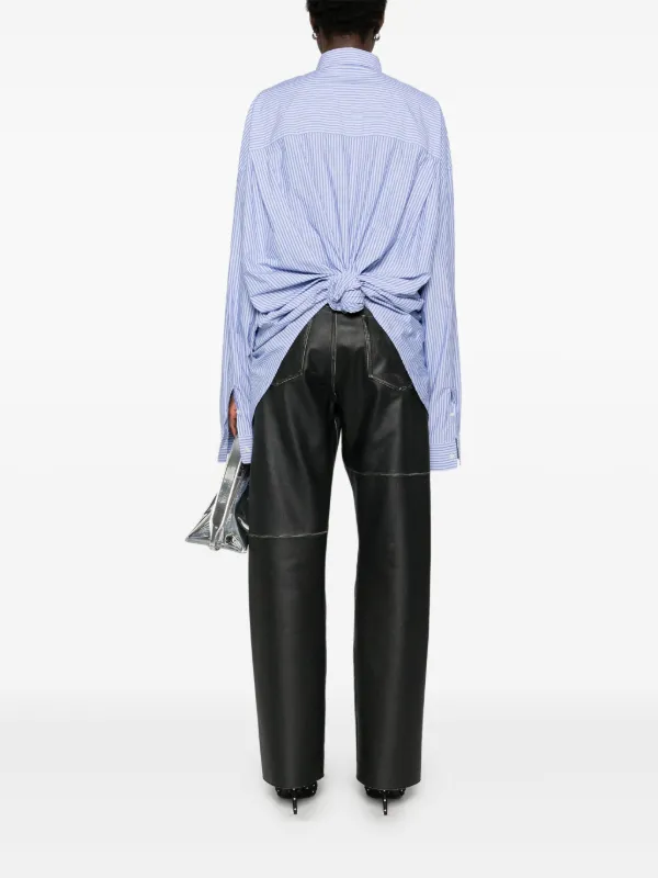 Balenciaga ノットディテール シャツ | ブルー | FARFETCH JP