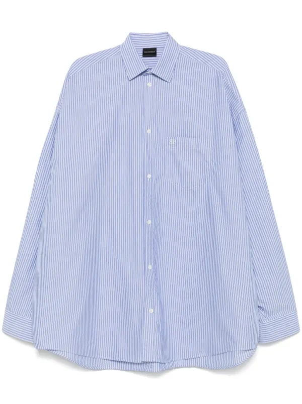 Balenciaga ノットディテール シャツ | ブルー | FARFETCH JP