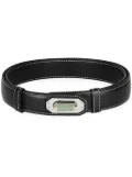 Shanghai Tang Jade Lock leather belt - Black