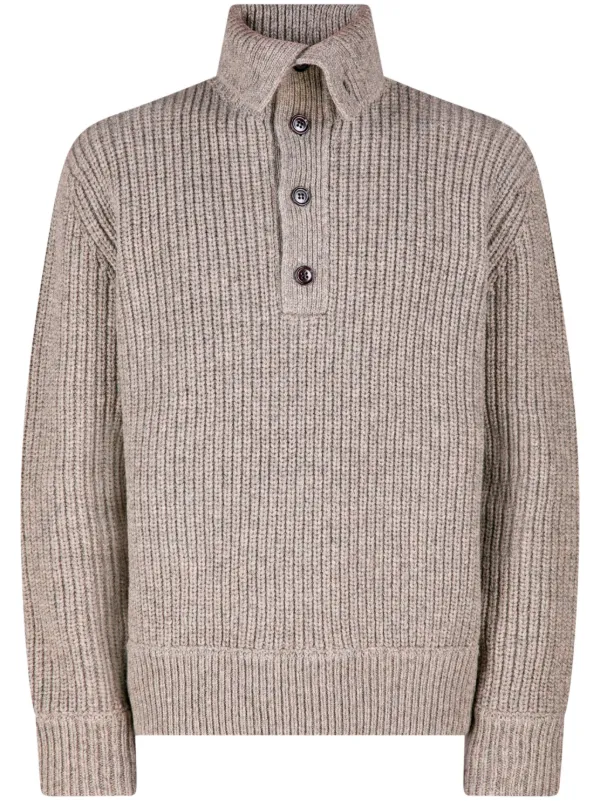【送料&関税込】Dries Van Noten Grey Wool Sweater 26597851_56101642_600.jpg