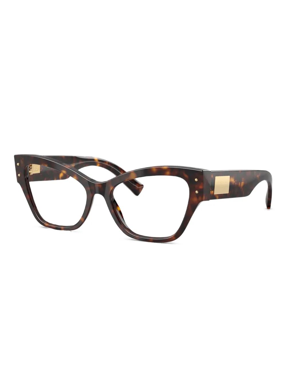  Dolce & Gabbana Eyewear Tortoiseshell Cat-eye Glasses - Brown 