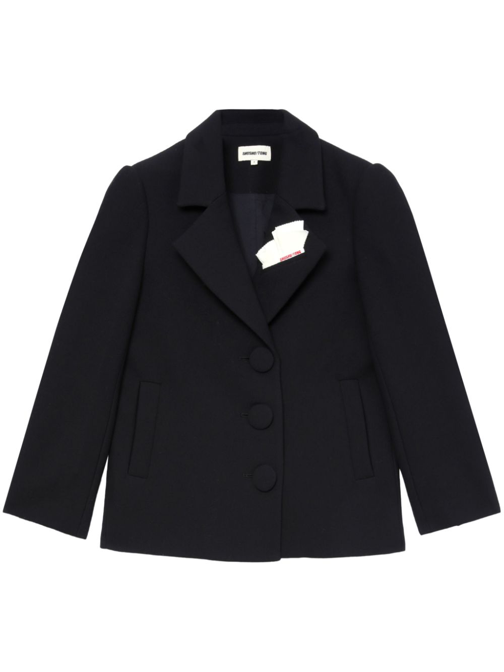 SHUSHU/TONG single-breasted blazer - Black