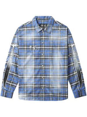 Off-White Checked Flannel Shirt | Blue | FARFETCH