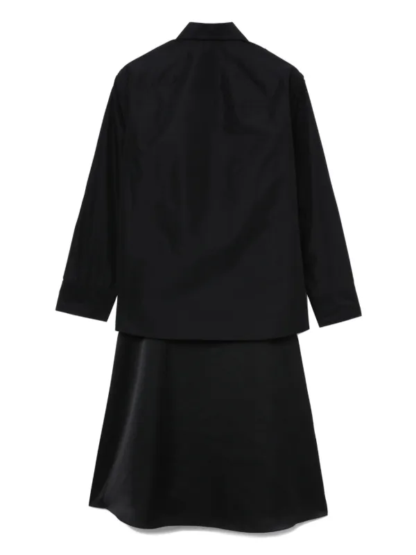 3.1 Phillip Lim ドレープ シャツドレス | ブラック | FARFETCH JP