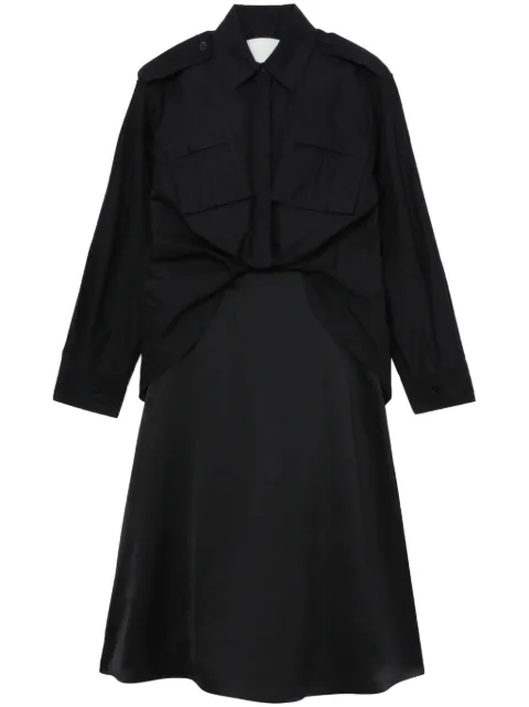 3.1 Phillip Lim vestido camisero drapeado