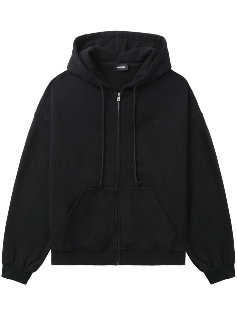 We11done graphic-print hoodie - Black