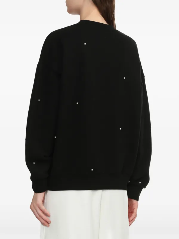 Kimhekim pearl-embellished Sweatshirt | Black | FARFETCH
