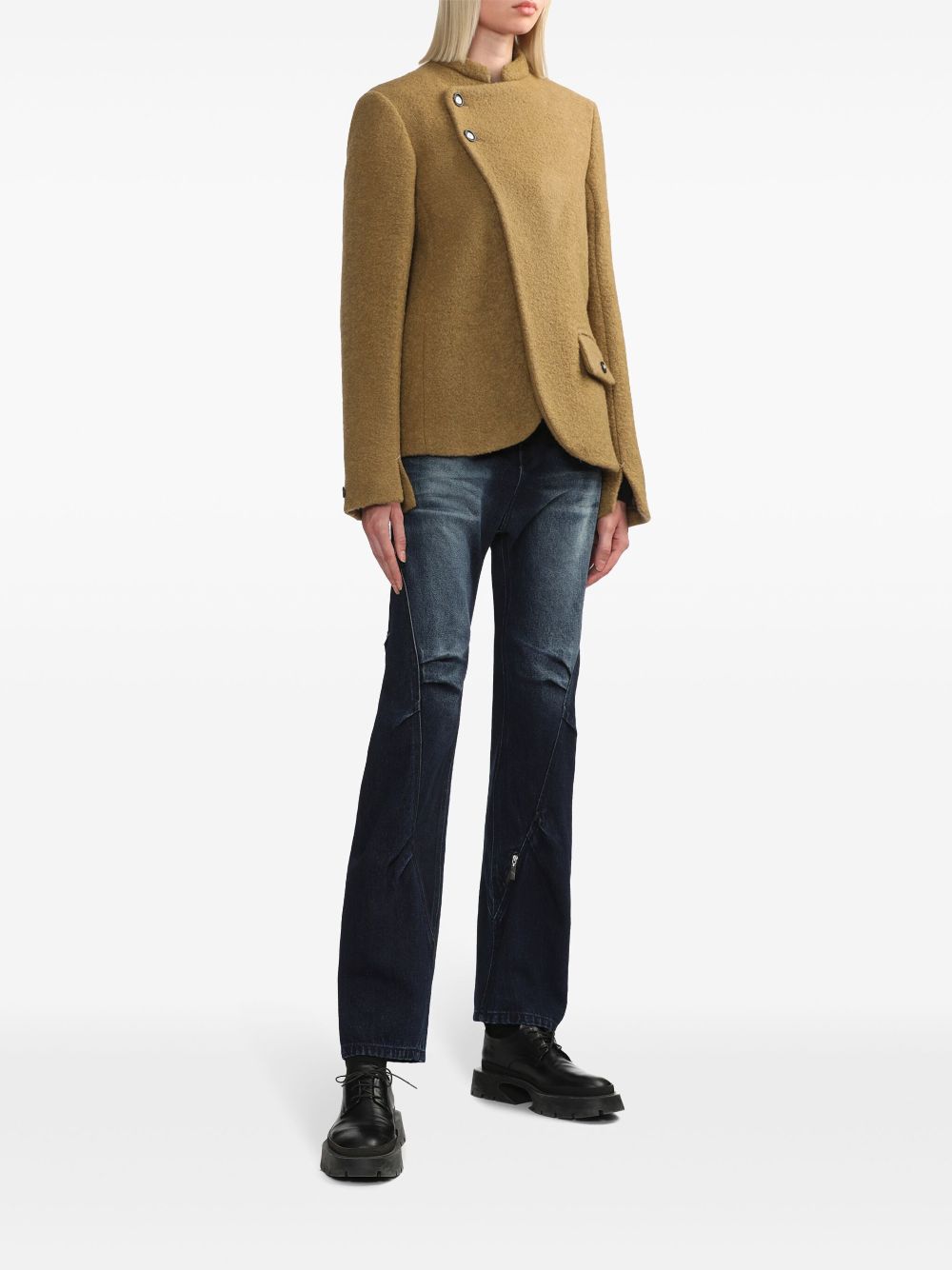 Ader Error double-breasted jacket - Neutrals