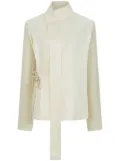 Shanghai Tang wrapped blouse - Neutrals