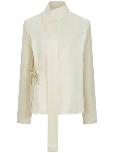 Shanghai Tang blusa cruzada