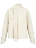 Shanghai Tang cotton wrap blouse - Neutrals
