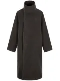 Shanghai Tang funnel-neck coat - Black
