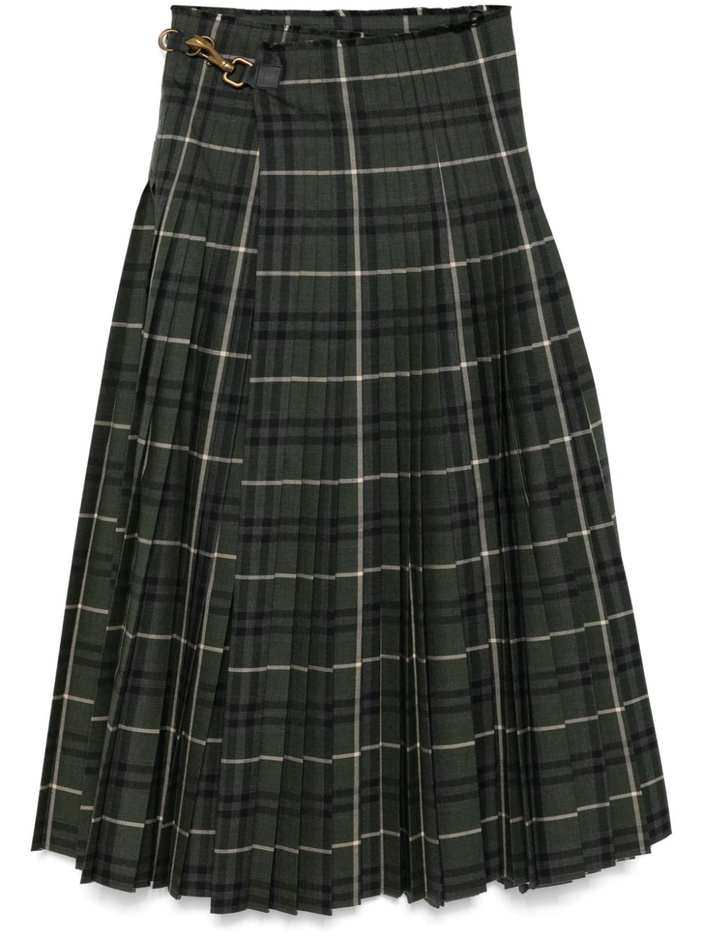 Burberry Maxi-rok met Vintage check-patroon Groen