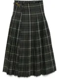 Burberry Vintage Check-pattern maxi skirt - Green