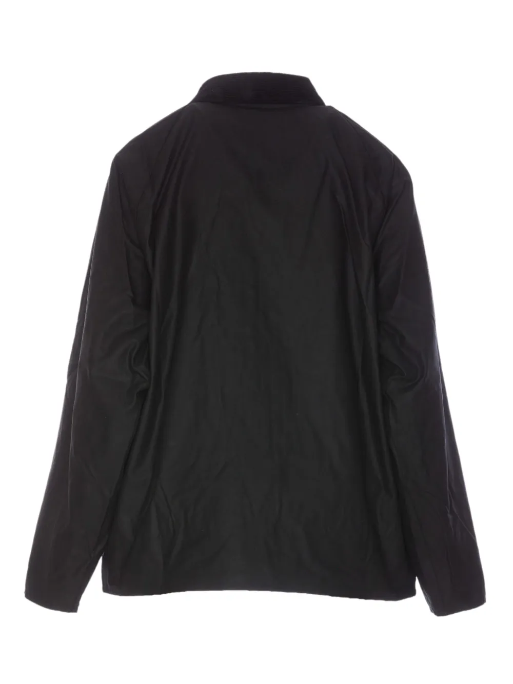 Barbour corduroy-collar cotton jacket - Zwart