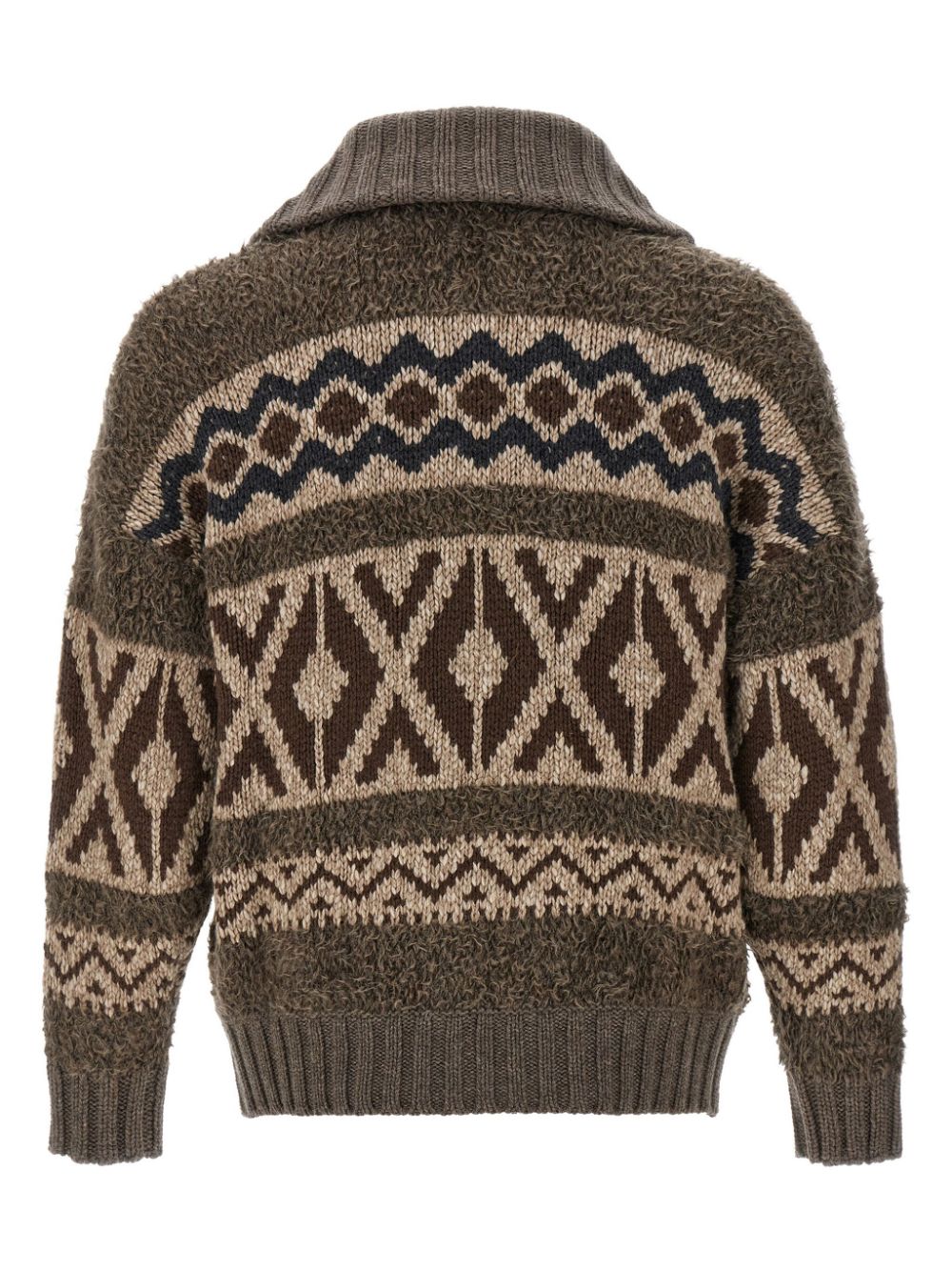 Brunello Cucinelli zipped cardigan - Brown