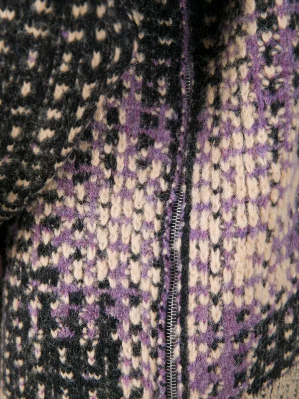 DRIES VAN NOTEN インターシャ セーター | ブラック | FARFETCH JP