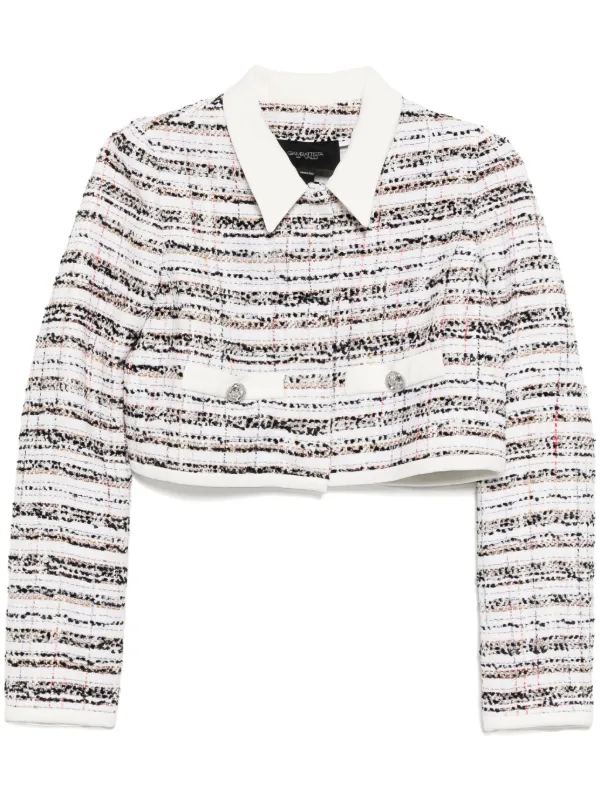 Giambattista Valli Tweed Jacket in White
