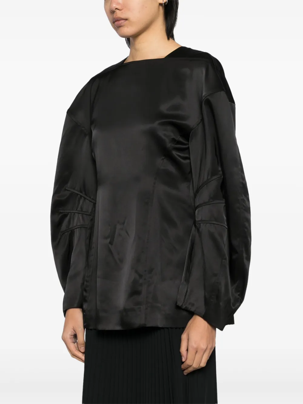 Jil Sander Top met vlakken Zwart