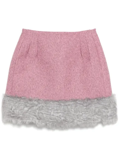 MSGM falda de piel artificial