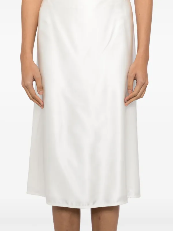 【関税＆送料込み】Jil Sander Skirt Jil Sander A-line Skirt | White | FARFETCH