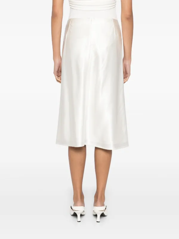 スカート Jil Sander A-SYSTEMIC SKIRT Jil Sander floral-jacquard Midi Skirt | White | FARFETCH