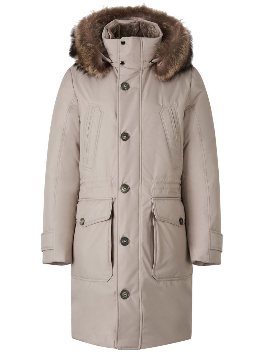 Moorer feather-down padded jacket - Neutrals