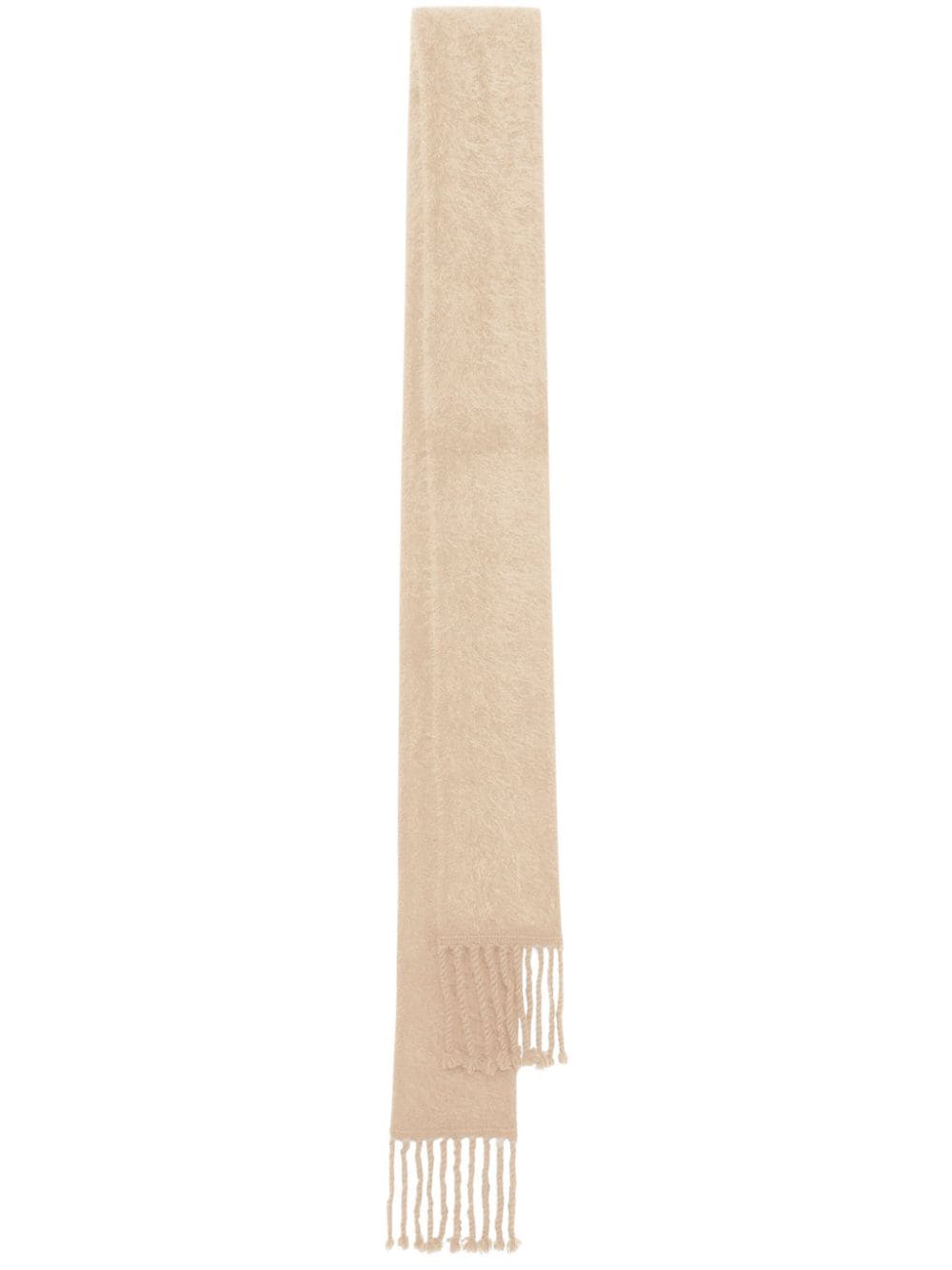 Shop Dorothee Schumacher Fringed Cashmere Scarf In Neutrals