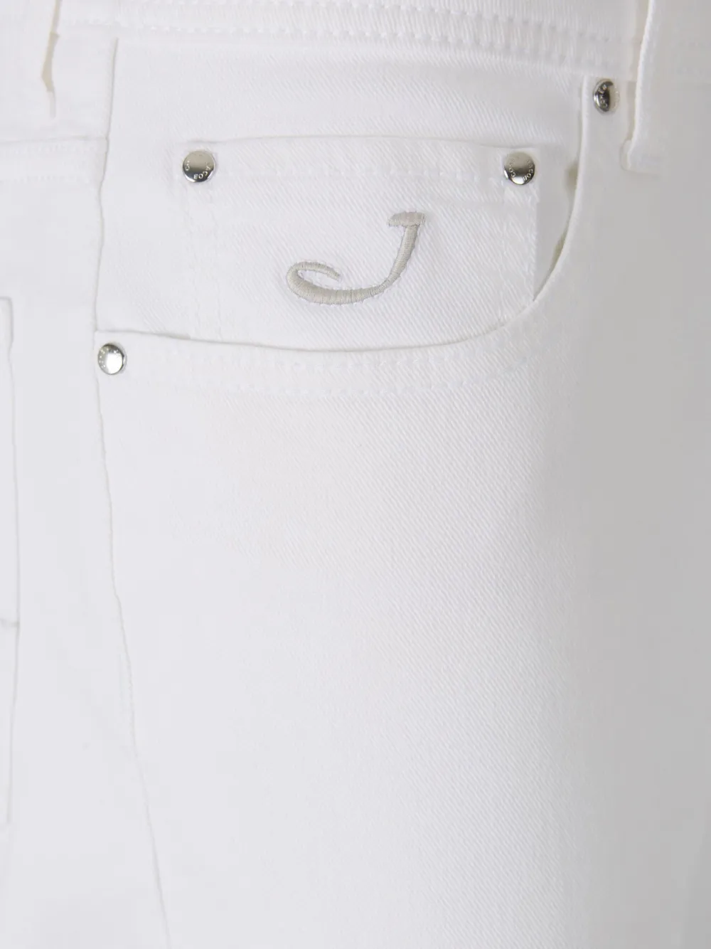 Shop Jacob Cohen Tapered Jeans In White
