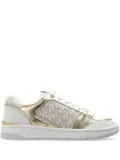 Michael Michael Kors metallic leather sneakers - White