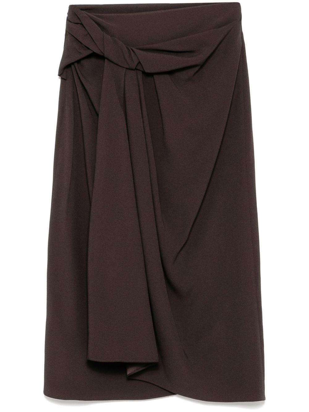 Bally draped skirt - Brown