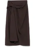 Bally draped skirt - Brown