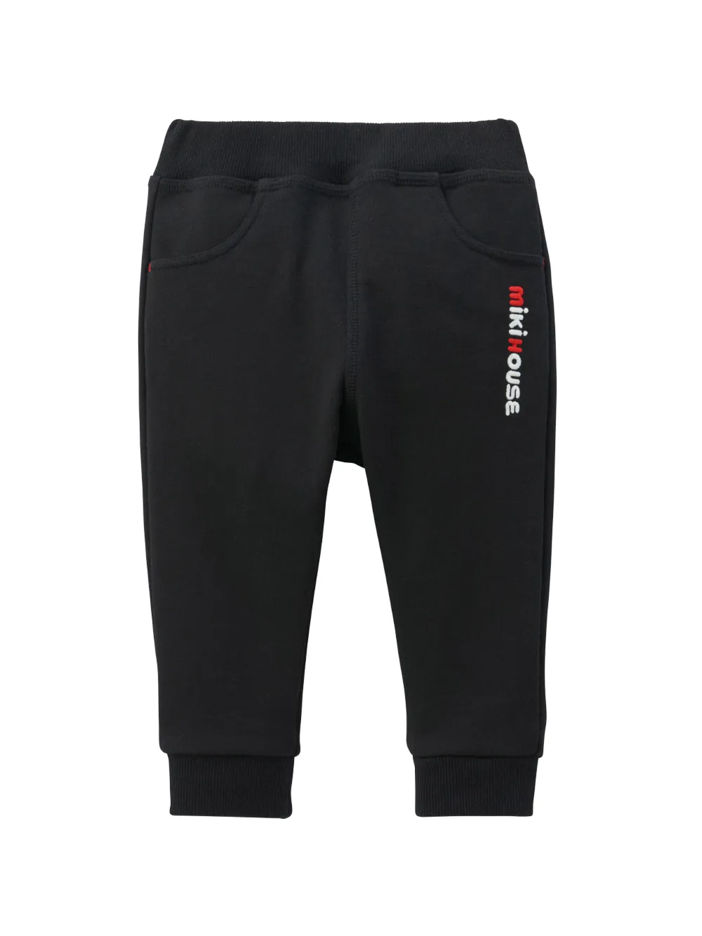 Miki House Pantaloni sportivi con ricamo - Nero