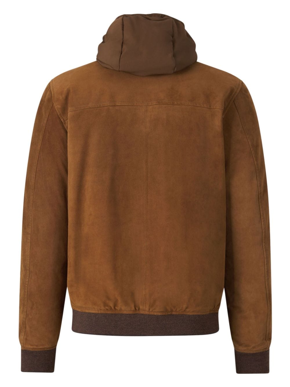 MOORER HOODED SUEDE JACKET 