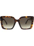 Moschino Eyewear oversize-frame sunglasses - Brown